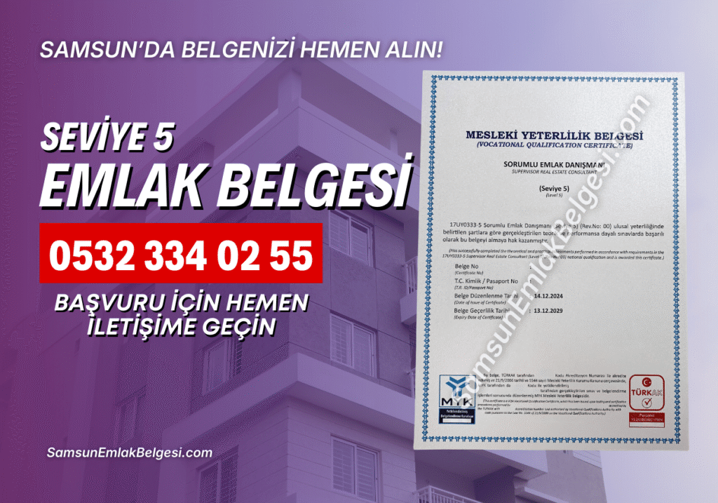 samsun emlak belgesi